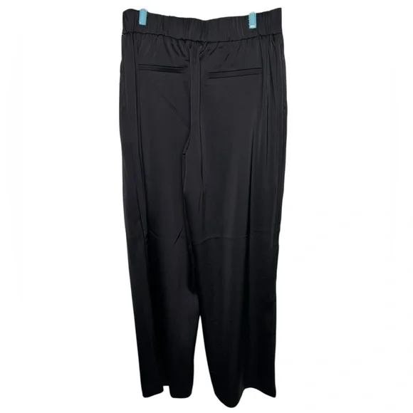 Reitmans Black Satin Trouser Dress Pants Size 8P New 29” inseam - Picture 4 of 10